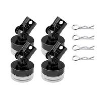 RC Car Accessories For Tt01 For TT02 For Tamiya For Hpi 1/10 Scale rc Car Drift Remote Control Shell Body Post Contact Column RC Parts(Black)