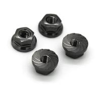 RC Car Accessories For WLtoys 104072 104001 104002 1/10 4PCS Metal M4 Lock Nut Remote Control Car 4WD For Racing Upgrade Accessories(Light Grey)