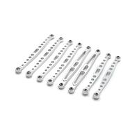 RC Car Accessories For ZP1001 1002 1003 1004 1/10 Metal Modified Connecting Pull Rod Links Remote Control Car Upgrade Parts(Silver)