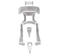 RC Car Accessories Spare Compatible With ARRMA For Felony For Infraction For Limitless 1/7 RC Car Parts Metal For Chassis Armor Protection Skid Plate Front Bumper(1 Set)