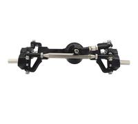 RC Car Accessories Spare Compatible With MN99S For MN D90 D91 D96 For MN98 MN45 1/12 RC Car Upgrade Parts CNC Metal Front And Rear Portal Axle Set(Black,Front)
