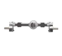 RC Car Accessories Spare Compatible With MN99S For MN D90 D91 D96 For MN98 MN45 1/12 RC Car Upgrade Parts CNC Metal Front And Rear Portal Axle Set(Silver,Rear)