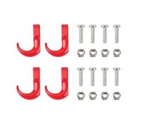 RC Car Accessories Spare Compatible With Traxxas For TRX4M For Axial For SCX24 1/18 1/24 RC Crawler Car Parts 4Pcs 16X11Mm Metal Trailer Tow Shackle Rescue Hook