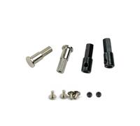 RC Car Accessories Spare Compatible With WPL D12 1/10 RC Car Upgrade Parts Metal 5mm Front Wheel Hub Hex Adapter Combiner Rear Axle Shaft Adapter