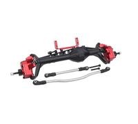 RC Car Axle Parts Compatible With Axial For Capra 1.9 For LCG 1/10 RC Crawler Car Upgrade Parts Aluminum Offset Front Rear Portal Axle(Red,Front)