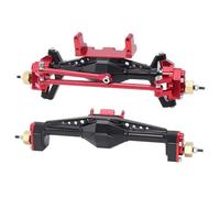 RC Car Axle Parts Compatible With Axial For Capra UTB18 1/18 RC Cars Upgrade Parts Modification Aluminum Front Rear Portal Complete Axle(Red,1Set)
