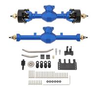 RC Car Axle Parts Compatible With Axial For SCX24 C10 For JLU For Racing RC Cars Upgrade Parts Matel Front And Rear Straight Axles Set(Blue)