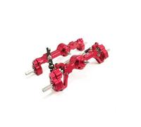 RC Car Axle Parts Compatible With MN99S MN99 For MN D90 For MN98 RC Cars Upgrade Parts Accessories Metal Front And Rear Portal Axle(Red)
