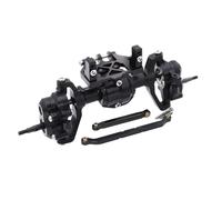 RC Car Axle Parts Compatible With Redcat For Ascent-18 Ascent18 1/18 RC Crawler Car Upgrade Parts Aluminum Front Rear Portal Complete Axles Set(Black,Front)
