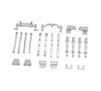 RC Car Axle Rod Accessory Upgrade Easy to Install Aluminum Alloy,RC Car Part for 1/12 MN82T MN82Pro Modification Trucks, silver