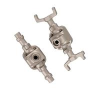 RC Car Axle Set For FMS For EAZYRC For Rochobby FJ For Cruiser For Patriot For Katana For Hilux 1/18 rc Car Metal Front And Rear Axle Housing(Silver)