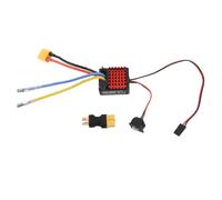 RC Car Brushed ESC, Electronic Speed Controller for 540 550 750 Brushed Motor, 60A Continuous 480A Peak with XT60 Plug, Compatible with 2-3S LiPo or 5-9 NiMH