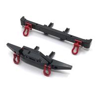 Rc Car Bumper Compatible With HB ZP1001 ZP1002 ZP1003 ZP1004 ZP1005 ZP1008 ZP1010 1/10 RC Car Upgrade Parts Metal Front And Rear Bumper(Black)