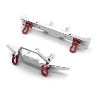 Rc Car Bumper Compatible With HB ZP1001 ZP1002 ZP1003 ZP1004 ZP1005 ZP1008 ZP1010 1/10 RC Car Upgrade Parts Metal Front And Rear Bumper(Silver)