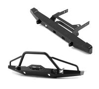 Rc Car Bumper Compatible With Traxxas For TRX4 For Axial For SCX10 1/10 RC Crawler Car Upgrade Parts Accessories Metal Front And Rear Bumper(1set)