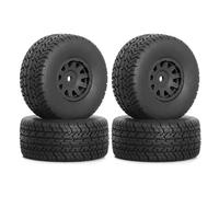 RC car Components Compatible With Arrma 1/14 For MOJAVE For GROM RC Car Upgrade Parts 4pcs 65mm Special Material Tyres 12mm Hex ARA550116 Accessories(Black)