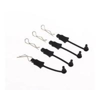 RC car Components Compatible With Arrma For Granite For Kraton 6S 1/10 1/8 RC Car Upgrade Parts 4Pcs For Universal Silicone Gel Body Clips Retainer