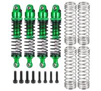 RC car Components Compatible With ARRMA QUAKE For GROM For GORGON 1/16 RC Car Upgrade Parts 4Pcs Aluminum Alloy Shock Absorber Damper(Green)