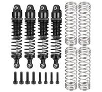RC car Components Compatible With ARRMA QUAKE For GROM For GORGON 1/16 RC Car Upgrade Parts 4Pcs Aluminum Alloy Shock Absorber Damper(Black)