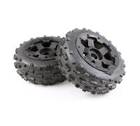 RC car Components Compatible With Hpi For Km For Baja 5B 1/5 RC Cars Upgrade Parts Accessory Remote Control Rubber Tyres And Wheel Hub Set