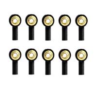 RC car Components Compatible With RC Car Upgrade Parts 10PCS M2 Ball Joint Kit Joint Ball Head Buckle Steering Pushrod Tie Rod End Connecting Rods(Black)