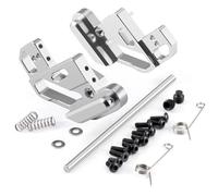 RC car Components Compatible With Tamiya 57409 58347 Lunch Box 1/12 RC Car Upgrade Parts Accessories Rear Axle Suspension Bracket Mount(Silver)