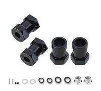 RC car Components Compatible With Tamiya CW-01 CW01 Lunch Box Midnight Pumpkin Monster WR02 1/10 RC Car Upgrade Parts 12mm Wheel Hex Hub Adapter(Black)