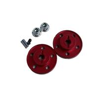 RC car Components Compatible With Tamiya CW-01 Lunch Box BlackFoot Frog Midnight Pumpkin 1/12 RC Car Upgrade Parts 2pcs Aluminum Alloy Wheel Hub(Red)