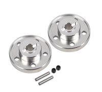 RC car Components Compatible With Tamiya CW-01 Lunch Box BlackFoot Frog Midnight Pumpkin 1/12 RC Car Upgrade Parts 2pcs Aluminum Alloy Wheel Hub(Silver)