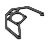 RC car Components Compatible With Tamiya For BBX BB01 BB-01 1/10 RC Car Upgrade Parts Carbon Fiber Pattern Cooling Fan Mount Holder
