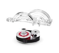 RC car Components Compatible With TAMIYA For TT-02 1/10 RC Car Upgrade Parts Gear Cover Belt Drive Anti-Dust 16T 32T Gears Low Noise(Red)