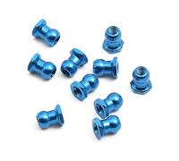 RC car Components Compatible With TAMIYA For TT-02 TB-05 M-06 M-05 TT-01E 53640 1/10 RC Car Parts 10pcs 5mm Aluminum Ball Connectors Blue