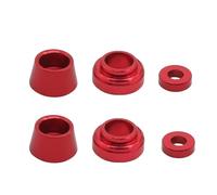 RC car Components Compatible With Tamiya For TT02 For TT-02 1/10 RC Car Upgrade Parts Metal Steering Flange Sleeve Bushing Gasket(Red)