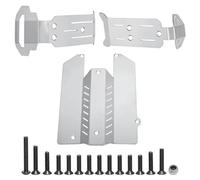 RC car Components Compatible With Traxxas For Mini For Maxx 107154-1 For XRT 108076-1 1/16 RC Car Upgrade Parts Stainless Steel Skid Plate Protection Kit