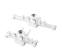 RC car Components Compatible With Traxxas For TRX-4M 1/18 Remote Control Crawler Car Upgrade Parts Accessories 2Pcs Front Rear Axle Housing(Silver)