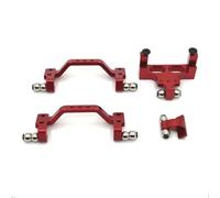 RC car Components Compatible With WPL C64 1/16 Remote Control Car Upgrade Parts Accessories Metal Front Rear Rod Servo Fixed For Seat(Red)
