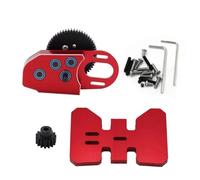 RC Car Components For Axial For SCX10 II III For Capra For TRX4 1/10 RC Crawler Upgrade Parts For LCG 2Low Gearbox Middle Transmission Box With Overdrive Gear(Red)