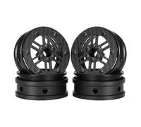 RC Car Components For Crawler For Capra For SCX10 PRO For Wraith For TRX4 Gmade R1 For Element 1/10 RC Rigs 2.2 Carbon Fiber Aluminum Beadlock Wheels Rim(Size 5)