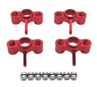 RC Car Components For JLB J3 EA1003A 1/10 RC Car Spare Parts Metal Upgrade Modified Steering Cup(Red)