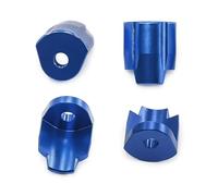RC Car Components For Mini For Mojave For Granite For Typhon Essential For Arrma 1/18 RC Protection For GROM Metal Shock Protector Upgrade 4pcs Cover(Blue)