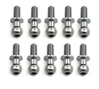 RC Car Components For Tamiya For TT01 For TT02 For Sakura D5 1/10 RC Drift Car Spare Parts For Universal 10Pcs/lot M3 Metal Hex Ball Head Screws(Dark Grey)