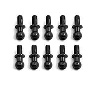 RC Car Components For Tamiya For TT01 For TT02 For Sakura D5 1/10 RC Drift Car Spare Parts For Universal 10Pcs/lot M3 Metal Hex Ball Head Screws(Black)