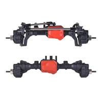 RC Car Components For Traxxas For TRX-4 For 1/10 RC Car Front And Rear Axle With T-lock Differential Axle Upgrades Parts Metal RC Portal Axles(Front+Rear)