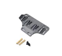 RC Car Components For WLtoys For K969 K979 K989 K999 P929 P939 RC01 284131 For MINI-Q For MINI-Z Q8 Q9 1/28 RC Car Parts Metal Upgrade Rear Bumper(Grey)