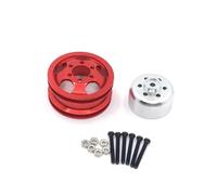 RC Car Components For WPL C14 C24 B14 B16 B24 B36 For HengLong For FeiYu For JJRC RC Car Front Axle Parts Metal Upgrade Single Wheel(Silver)