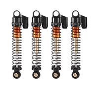rc car Damper Compatible With Axial For SCX24 AX24 1/24 RC Crawler Car Upgrade Parts 4Pcs 53Mm Extended Metal Shock Absorber Damper(Black)