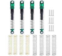 rc car Damper Compatible With Axial For SCX24 For Deadbolt For Wrangler 1/24 RC Car Upgrade Parts Accessories 4Pcs Metal Shock Absorber Damper(Green Black)