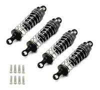 rc car Damper Compatible With HBX 16889 16889A 16890 16890A SG1601 SG1602 1/16 RC Car Upgrade Parts Accessories 4Pcs Metal Shock Absorber Damper(Black)