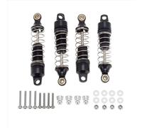rc car Damper Compatible With Losi For Mini-T Stadium 1/18 Rc Car Truck Upgrade Parts 4Pcs Metal Front Rear Shock Absorber For Spring Dampers(Black)