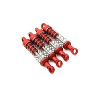 rc car Damper Compatible With Mn For Mn78 1/12 RC Car Metal Upgrade Parts 4pcs Metal Shock Absorber(Red)